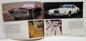 1975 Lincoln Mercury Sales Brochure Continental Mark IV Monarch Cougar Marquis