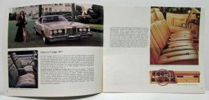 1975 Lincoln Mercury Sales Brochure Continental Mark IV Monarch Cougar Marquis