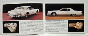 1975 Lincoln Continental Mark IV Coupe Sedan Sales Folder