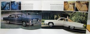1975 Lincoln Continental Sales Brochure Challenging the Competition