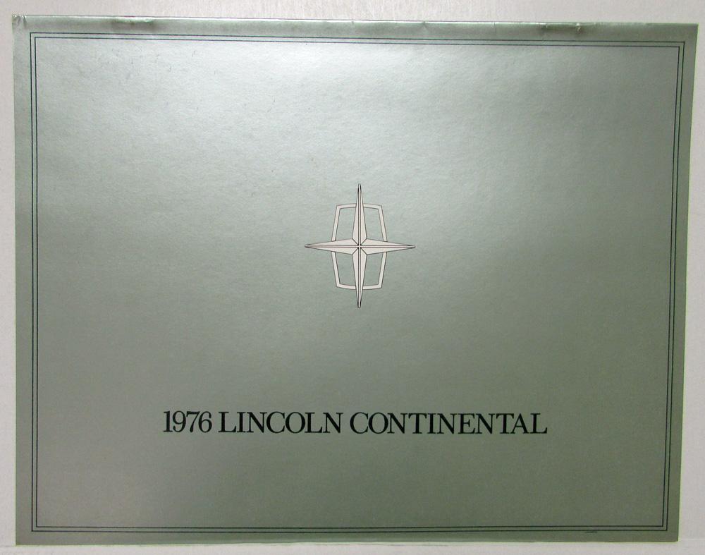 1976 Lincoln Continental Sales Brochure
