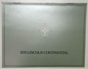 1976 Lincoln Continental Sales Brochure