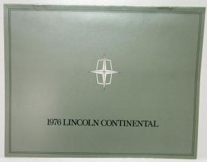 1976 Lincoln Continental Sales Brochure