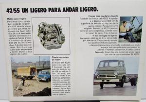 Vintage Chrysler Foreign Truck Brochure 42/55 Spanish Text H/D Barreiros