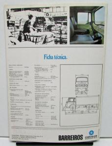 Vintage Chrysler Foreign Truck Brochure 42/35 Spanish Text H/D Barreiros