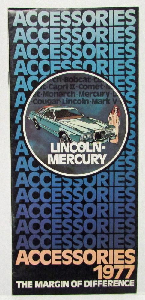 1977 Lincoln Mercury Accessories Bobcat Monarch Cougar Continental Mark V
