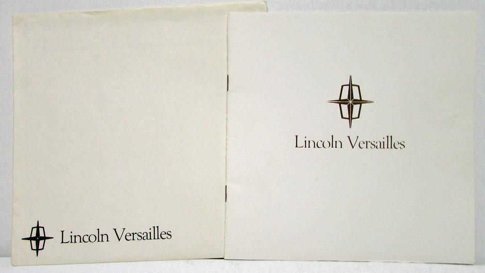 1977 Lincoln Versailles Sales Brochure Mailer w Envelope Small Version Original