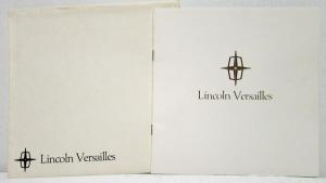 1977 Lincoln Versailles Sales Brochure Mailer w Envelope Small Version Original