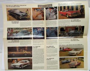 1977 Lincoln Mercury Full Line Sales Folder Mark V Continental Marquis Cougar