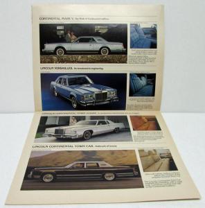 1978 Lincoln Mercury Full Line Sales Folder Mark V Continental Marquis Cougar