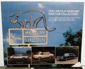 1979 Lincoln Mercury Full Line Sales Brochure Mark V Continental Marquis Cougar