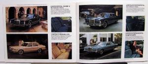 1979 Lincoln Mercury Full Line Sales Brochure Mark V Continental Marquis Cougar