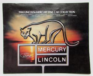 1980 Lincoln Mercury Full Line Sales Brochure Mark VI Continental Marquis Cougar