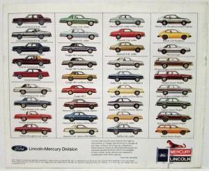 1980 Lincoln Mercury Full Line Sales Brochure Mark VI Continental Marquis Cougar