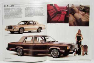 1981 Lincoln Mercury Lynx Capri Zephyr Cougar Continental Mark VI Sale Brochure