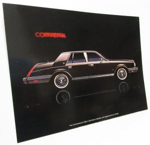 1982 Lincoln Continental Sales Portfolio w Plates The Most Original
