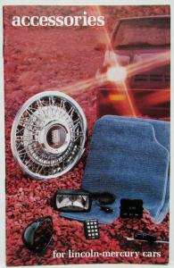 1982 Lincoln Mercury Accessories Sales Brochure Mark VI Continental Cougar Capri