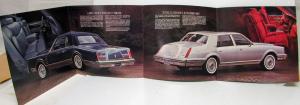 1983 Lincoln Mark VI Continental Sales Folder Designer Series & Luxury Group
