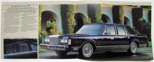 1985 Lincoln Continental Mark VII Town Car Sales Folder