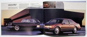 1987 Lincoln Mark VII Specs Instrument Panel Features Wheels Sales Brochure Orig