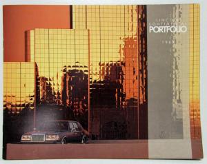1987 Lincoln Continental Sales Portfolio