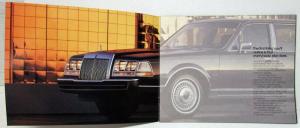 1987 Lincoln Continental Sales Portfolio