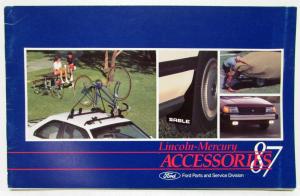 1987 Lincoln Mercury Accessories Sales Brochure Mark VII Continental Cougar