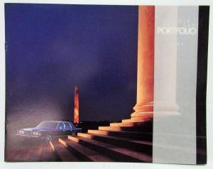 1987 Lincoln Town Car Portfolio Sales Brochure
