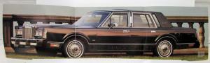 1987 Lincoln Town Car Portfolio Sales Brochure