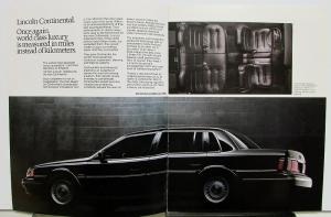 1988 Lincoln Mark VII Continental Town Car Sales Brochure