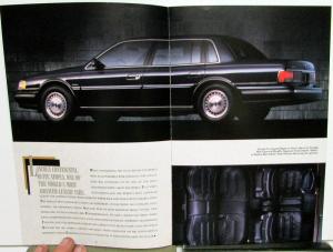 1989 Lincoln Mark VII Continental Town Car Sales Brochure