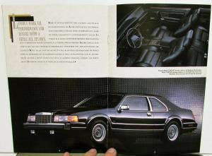 1989 Lincoln Mark VII Continental Town Car Sales Brochure