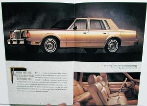 1989 Lincoln Mark VII Continental Town Car Sales Brochure