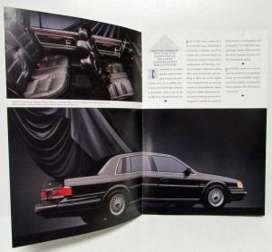 1990 Lincoln Town Car Continental Mark VII Sales Brochure