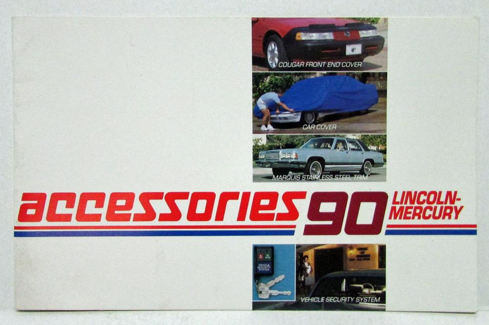 1990 Lincoln Mercury Accessories Sales Brochure Mark VII Town Car Cougar