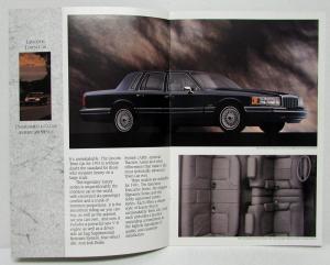 1991 Lincoln Town Car Continental Mark VII Sales Brochure
