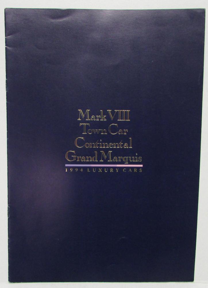 1994 Lincoln Mercury Luxury Cars Sales Brochure Japanese Text