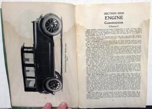1924 Oldsmobile Six Canadian Model 30 Instruction Book Owners Manual Care & Op