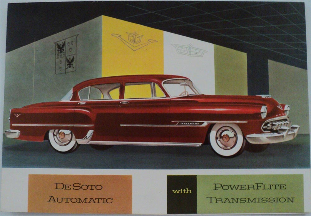 1954 DeSoto Automatic PowerFlite Transmission FireDome V8 Powermaster 6 Brochure