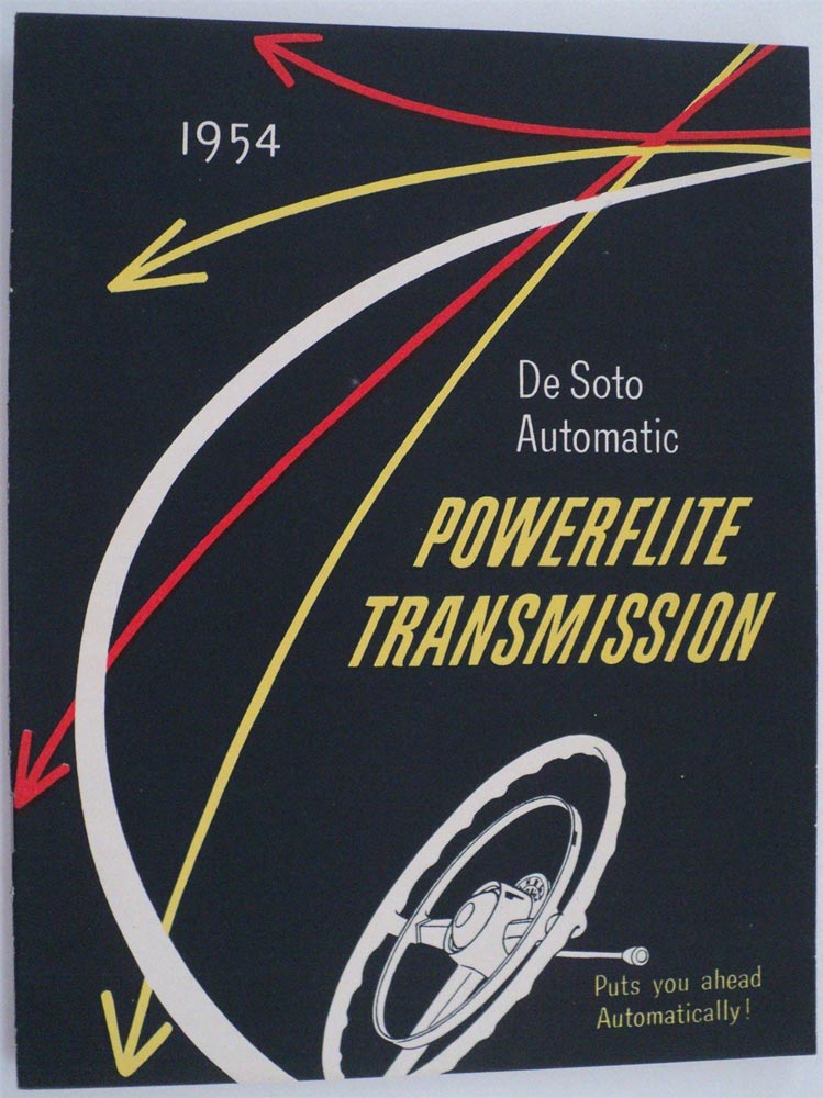 1954 DeSoto Automatic PowerFlite Transmission Sales Brochure How It Works Orig