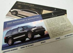 2007 Lincoln Navigator and MKX Tabbed Presentation Guides