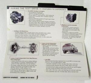 2007 Lincoln Navigator and MKX Tabbed Presentation Guides