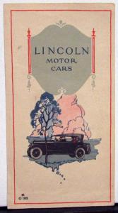 1923 Lincoln Motor Cars Sales Brochure