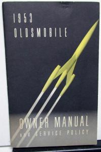 1953 Oldsmobile Owners Manual Care & Operation Guide Maintenance Original