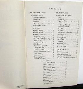 1953 Oldsmobile Owners Manual Care & Operation Guide Maintenance Original