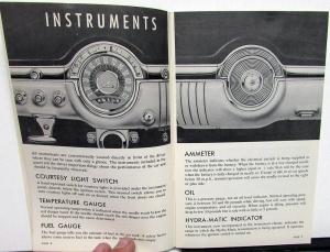 1953 Oldsmobile Owners Manual Care & Operation Guide Maintenance Original