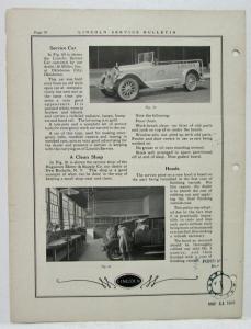 1926 Lincoln Service Bulletins Bundle