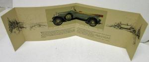 1928 Lincoln Motor Cars Sales Folder Sport Touring