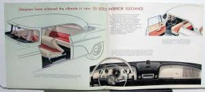 1955 DeSoto V-8 Fireflite Firedome Dealer Sales Brochure All Model Poster Page