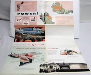 1955 DeSoto V-8 Fireflite Firedome Dealer Sales Brochure All Model Poster Page